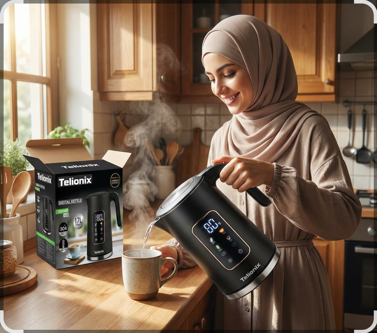 کتری استیل دیجیتال Telionix